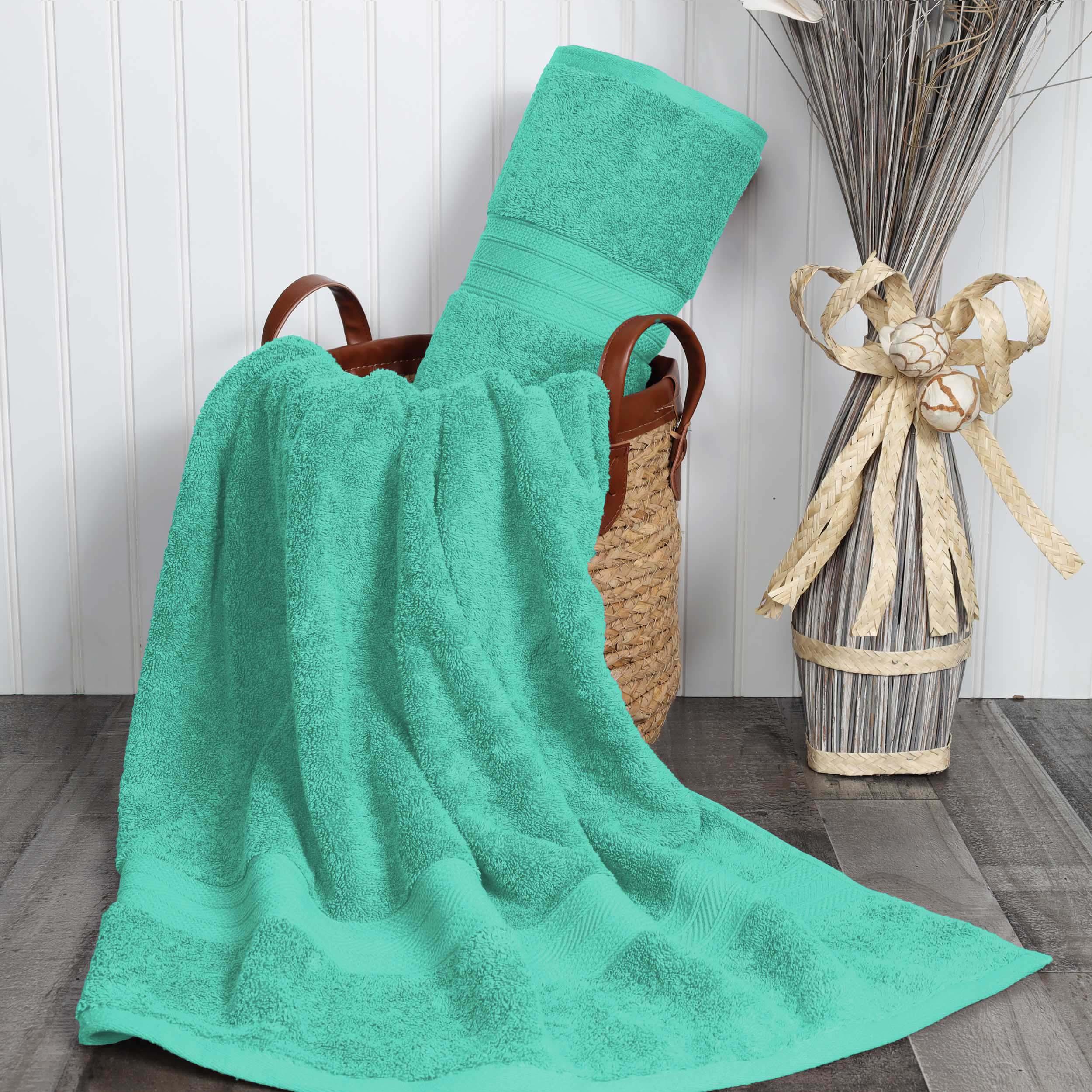 Atlas Cotton Heavyweight Absorbent Plush 2 Piece Bath Sheet Set - Bath Sheets by Superior Brand