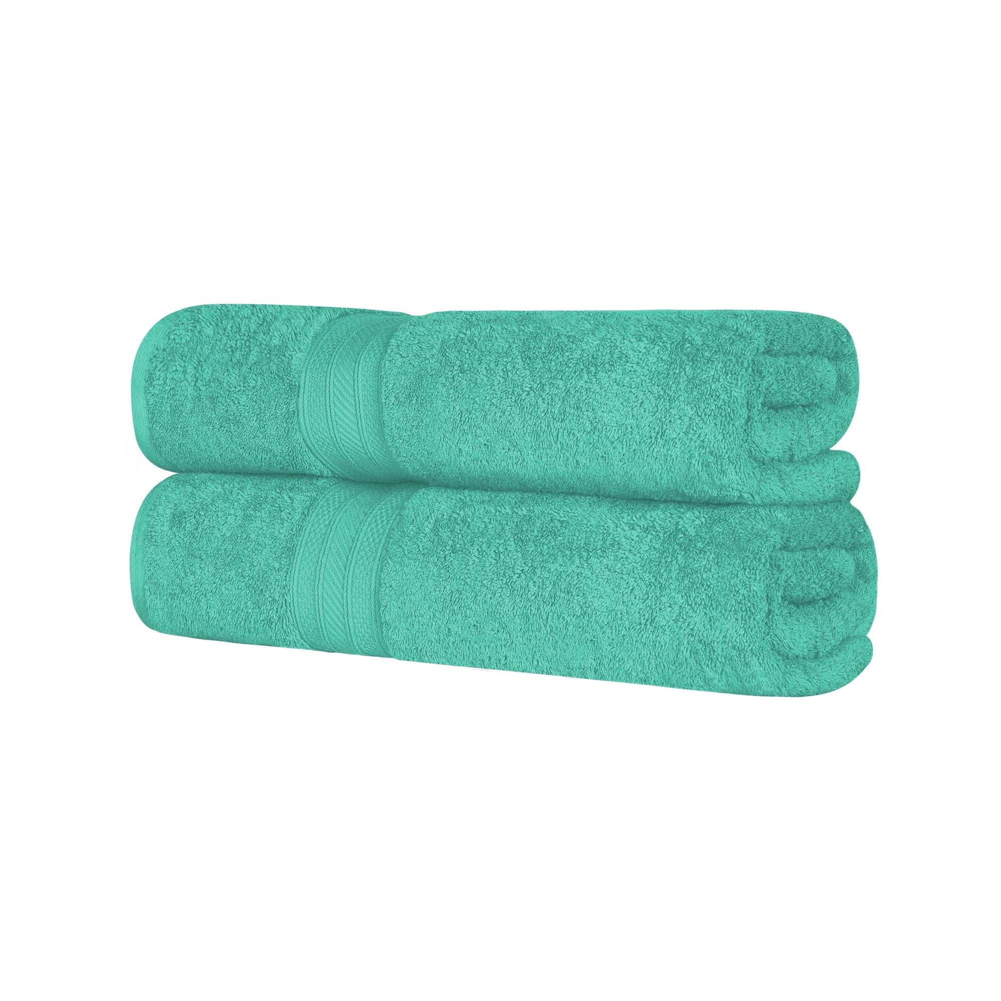 Atlas Cotton Heavyweight Absorbent Plush 2 Piece Bath Sheet Set - Bath Sheets by Superior Brand