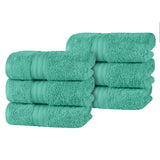 Cotton Terry Hand Towel Set 6-Piece - Atlas - Hand Towel Set by Superior Brand