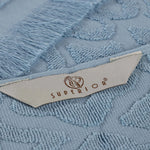 Cotton Geometric Jacquard Absorbent Bath Towel Set of 3 - Bath Towel by Superior Brand