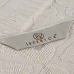 Cotton Geometric Jacquard Absorbent Bath Towel Set of 3 - Bath Towel by Superior Brand