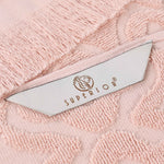 Cotton Geometric Jacquard Absorbent Bath Towel Set of 3 - Bath Towel by Superior Brand