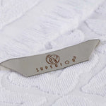 Cotton Geometric Jacquard Absorbent Bath Towel Set of 3 - Bath Towel by Superior Brand