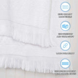 Rolla Cotton Geometric Jacquard Plush Absorbent Bath Sheet Set of 2 - Bath Sheet by Superior Brand