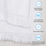Cotton Geometric Jacquard Absorbent Bath Towel Set of 3 - Bath Towel by Superior Brand