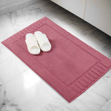Leo Cotton Solid Modern Absorbent Heavy Washable Bath Mat Set of 2 - Bath Mats by Superior Brand