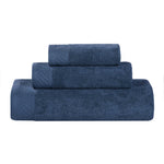 Egyptian Cotton Basketweave Solid Towel Set 3 Piece - Egyptian Cotton Towel Set by Superior Brand