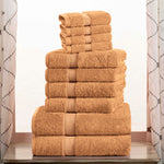 Egyptian Cotton Madison Plush Towel Set 10 Piece - Egyptian Cotton Towel Set by Superior Brand