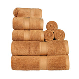 Madison Egyptian Cotton Plush Heavyweight 8 Piece Towel Set - Egyptian Cotton Towel Set by Superior Brand