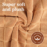 Nora Cotton Solid Absorbent Thick Checkered Washable Bath Mat Set of 2 - Bath Mats by Superior Brand