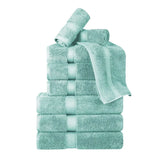 100% Egyptian Cotton Madison Plush Towel Set 9 Piece - Egyptian Cotton Towel Set by Superior Brand