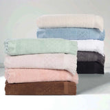 Rolla Cotton Geometric Jacquard Plush Absorbent Bath Sheet Set of 2 - Bath Sheet by Superior Brand