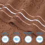 Sadie Zero Twist Cotton Elegant Floral Motif Absorbent Jacquard 6 Piece Towel Set