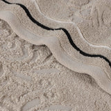 Sadie Zero Twist Cotton Elegant Floral Motif Absorbent Jacquard 6 Piece Towel Set