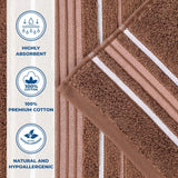 Sadie Zero Twist Cotton Absorbent Solid Hand Towel, Set of 6