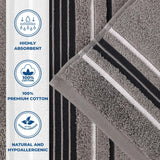 Sadie Zero Twist Cotton Absorbent Solid Hand Towel, Set of 6