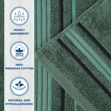 Sadie Zero Twist Cotton Absorbent Solid Hand Towel, Set of 6