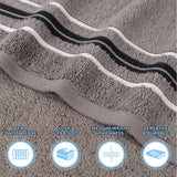 Sadie Zero Twist Cotton Absorbent Solid Hand Towel, Set of 6