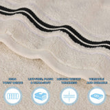 Sadie Zero Twist Cotton Absorbent Solid Hand Towel, Set of 6