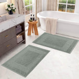 Egyptian Cotton Greek Key Infinity Border Bath Mat Set of 2 - Bath Mats by Superior Brand