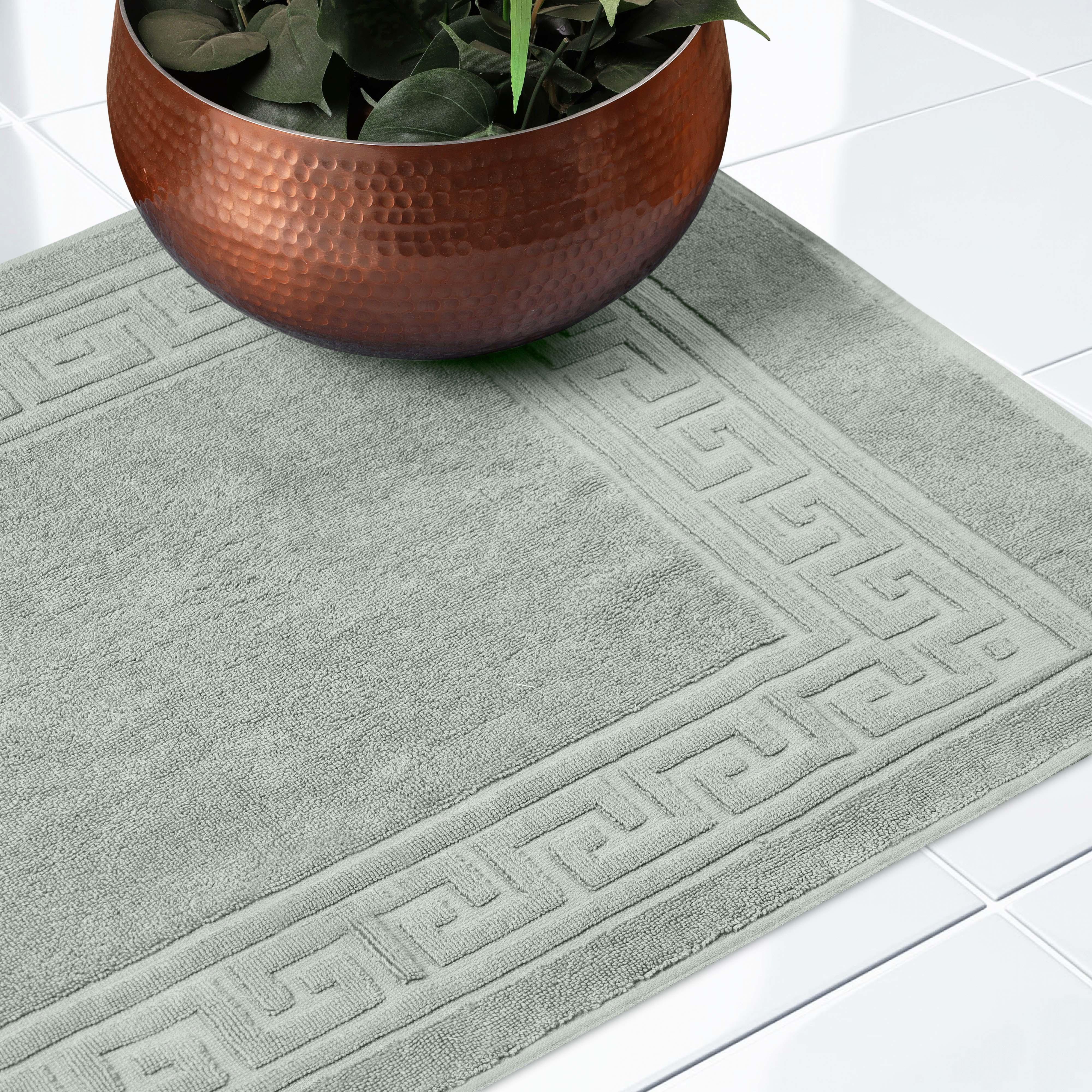 Egyptian Cotton Greek Key Infinity Border Bath Mat Set of 2 - Bath Mats by Superior Brand