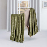 Fleece Plush Medium Weight Fluffy Soft Decorative Polka Dot Blanket - Blanket by Superior Brand