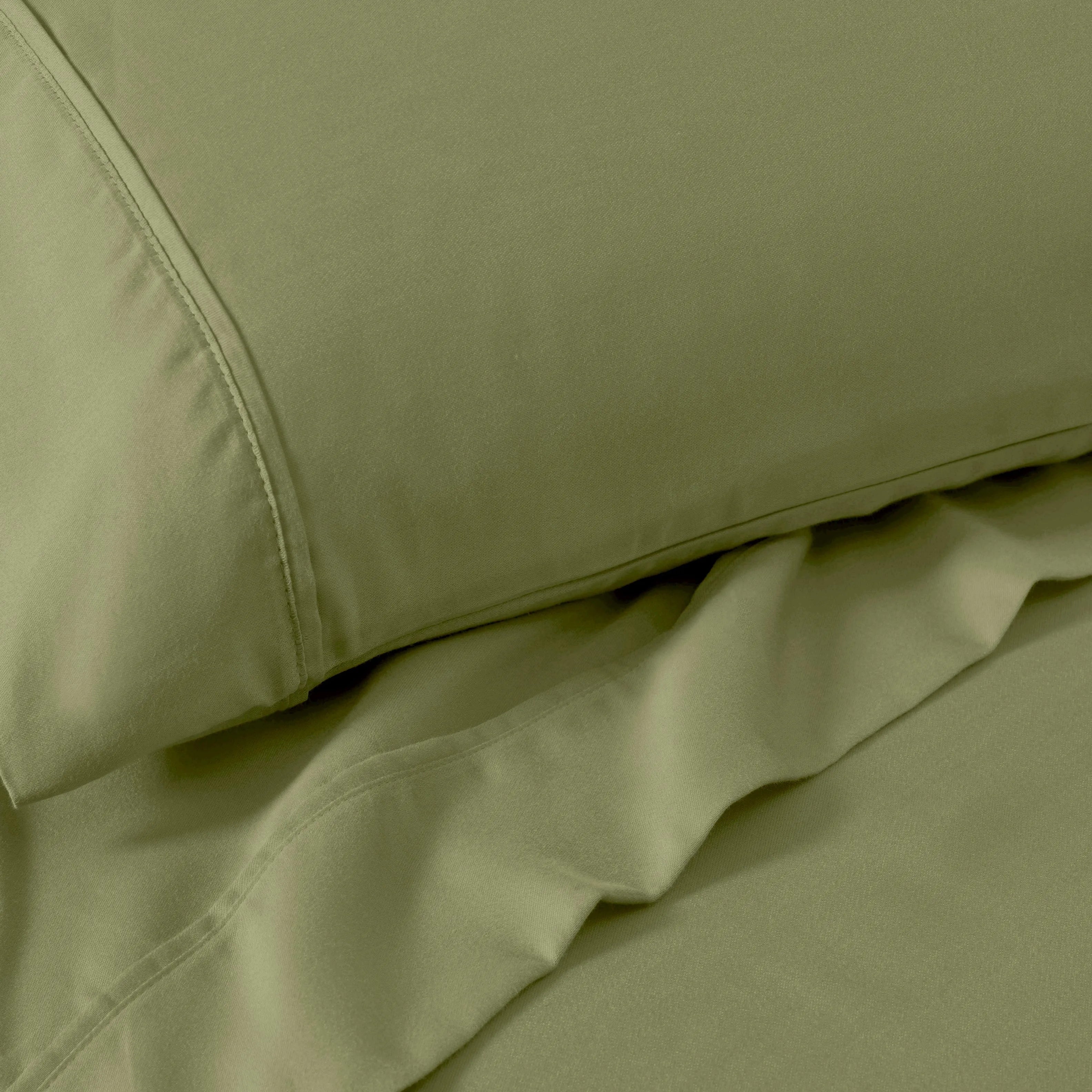 1200 Thread Count Cotton Rich Bed Sheet Set Solid Deep Pocket - Sheet Set by Superior Brand