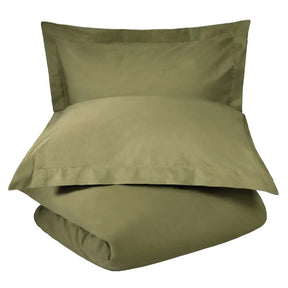 Cotton Percale Modern Traditional Duvet Cover Set
