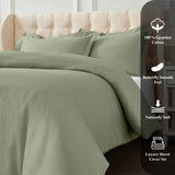 1200 Thread Count Egyptian Cotton Solid Duvet Cover - Egyptian Cotton Duvet Cover Set by Superior Brand