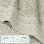 Cotton Waffle Border Towel Set 12-Piece - Honeycomb - Towel Set by Superior Brand