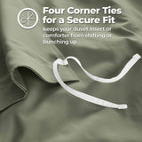 1200 Thread Count Egyptian Cotton Solid Duvet Cover - Egyptian Cotton Duvet Cover Set by Superior Brand