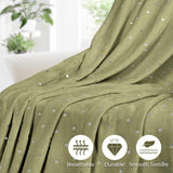 Fleece Plush Medium Weight Fluffy Soft Decorative Polka Dot Blanket - Blanket by Superior Brand