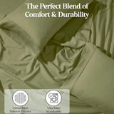 1200 Thread Count Cotton Rich Bed Sheet Set Solid Deep Pocket - Sheet Set by Superior Brand