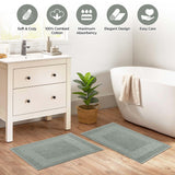 Egyptian Cotton Greek Key Infinity Border Bath Mat Set of 2 - Bath Mats by Superior Brand