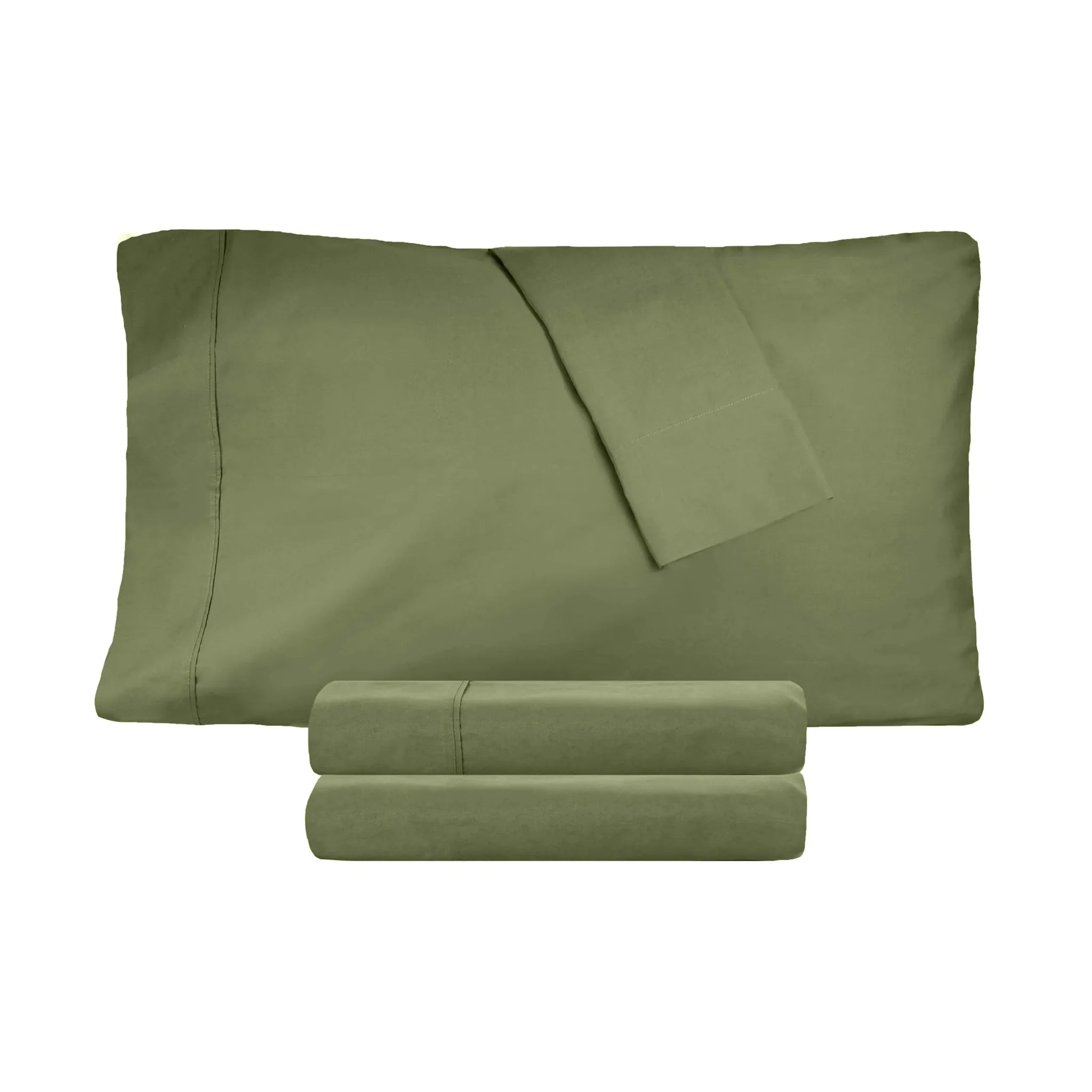 300 Thread Count 100% Cotton Sheet Set Percale Solid Deep Pocket - Sheet Set by Superior Brand