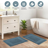 Egyptian Cotton Greek Key Infinity Border Bath Mat Set of 2 - Bath Mats by Superior Brand