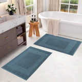 Egyptian Cotton Greek Key Infinity Border Bath Mat Set of 2 - Bath Mats by Superior Brand