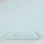 Nora Cotton Solid Absorbent Thick Checkered Washable Bath Mat Set of 2 - Bath Mats by Superior Brand