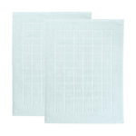 Nora Cotton Solid Absorbent Thick Checkered Washable Bath Mat Set of 2 - Bath Mats by Superior Brand