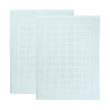 Nora Cotton Solid Absorbent Thick Checkered Washable Bath Mat Set of 2 - Bath Mats by Superior Brand