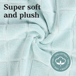 Nora Cotton Solid Absorbent Thick Checkered Washable Bath Mat Set of 2 - Bath Mats by Superior Brand