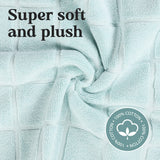 Nora Cotton Solid Absorbent Thick Checkered Washable Bath Mat Set of 2 - Bath Mats by Superior Brand