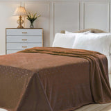 Fleece Plush Medium Weight Fluffy Soft Decorative Polka Dot Blanket - Blanket by Superior Brand