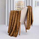 Fleece Plush Medium Weight Fluffy Soft Decorative Polka Dot Blanket - Blanket by Superior Brand