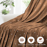 Fleece Plush Medium Weight Fluffy Soft Decorative Polka Dot Blanket - Blanket by Superior Brand