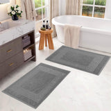 Egyptian Cotton Greek Key Infinity Border Bath Mat Set of 2 - Bath Mats by Superior Brand