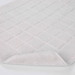 Nora Cotton Solid Absorbent Thick Checkered Washable Bath Mat Set of 2 - Bath Mats by Superior Brand