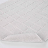Nora Cotton Solid Absorbent Thick Checkered Washable Bath Mat Set of 2 - Bath Mats by Superior Brand