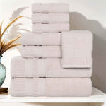 Zero Twist Cotton Towels 8 Piece Venice Collection - Towel Set by Superior Brand
