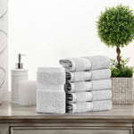Egyptian Cotton Madison Face Towel Set of 6 - Egyptian Cotton Face Towel by Superior Brand